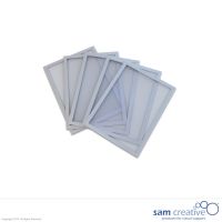 Pochettes magnétiques argent A5, set de 5 pièces

