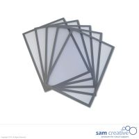 Pochettes magnétiques gris A4, set de 5 pièces

