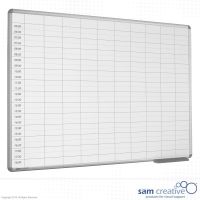 Tableau blanc journalier 06:00-18:00 120x150 cm