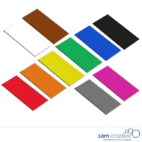 Symbole magnétique rectangulaire 3x6 cm brun