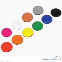 Symbole magnétique cercle 2 cm bleu