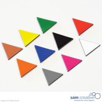 Symbole magnétique triangle 2x2x2 cm orange