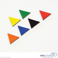 Symbole magnétique triangle 2x2x2 cm mixte