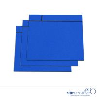 Cartes notifications magnétiques 10x10 cm bleu