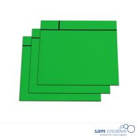 Cartes notifications magnétiques 10x10 cm vert