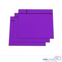 Cartes notifications magnétiques 10x10 cm violet