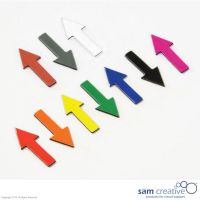 Symbole magnétique flèche 1,2x3 cm gris