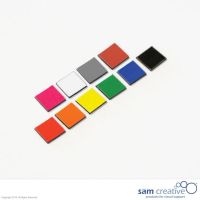 Symbole magnétique carré 1x1 cm brun