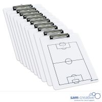 Tableau blanc porte-bloc A4 football (set 10x)
