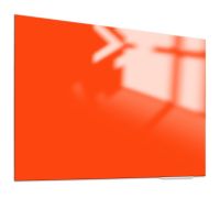 Tableau en verre Elegance orange vif 100x200 cm
