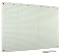 Tableau en verre une semaine Lun-Dim 120x240 cm