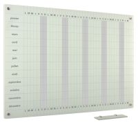 Tableau en verre annuel Lun-Dim 100x200 cm