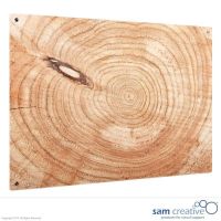 Tableau Ambiance Cernes de bois 45x60 cm